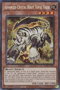 Advanced Crystal Beast Topaz Tiger - Battles of Legend: Crystal Revenge - YuGiOh card