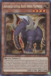 Advanced Crystal Beast Amber Mammoth - Battles of Legend: Crystal Revenge - YuGiOh card