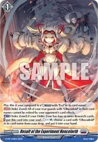 Result of the Experiment Henceforth (Foil) - D Promo Cards - Cardfight Vanguard card