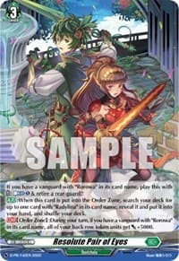 Resolute Pair of Eyes (Foil) - D Promo Cards - Cardfight Vanguard card