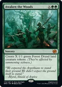 Awaken the Woods - Promo Pack: The Brothers' War - Magic: The Gathering card
