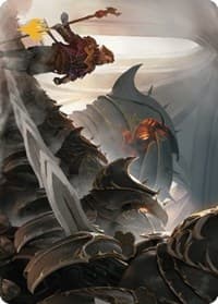 Mass Production Art Card (Gold-Stamped Planeswalker Symbol) - Art Series: The Brothers' War - Magic: The Gathering card