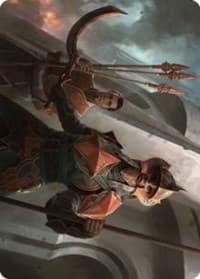 Siege Veteran Art Card - Art Series: The Brothers' War - Magic: The Gathering card