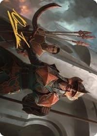 Siege Veteran Art Card (Gold-Stamped Signature) - Art Series: The Brothers' War - Magic: The Gathering card