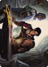 Tocasia's Welcome Art Card (Gold-Stamped Signature) - Art Series: The Brothers' War - Magic: The Gathering card