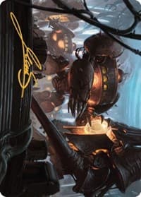 Autonomous Assembler Art Card (Gold-Stamped Signature) - Art Series: The Brothers' War - Magic: The Gathering card