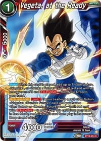 Vegeta, at the Ready - Fighter's Ambition - Dragon Ball Super: Masters card