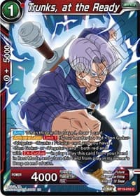 Trunks, at the Ready - Fighter's Ambition - Dragon Ball Super: Masters card