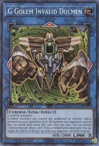 G Golem Invalid Dolmen - Battles of Legend: Crystal Revenge - YuGiOh card