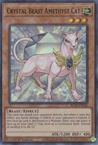 Crystal Beast Amethyst Cat - Battles of Legend: Crystal Revenge - YuGiOh card