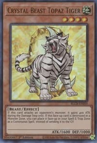 Crystal Beast Topaz Tiger - Battles of Legend: Crystal Revenge - YuGiOh card