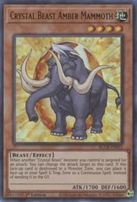 Crystal Beast Amber Mammoth - Battles of Legend: Crystal Revenge - YuGiOh card