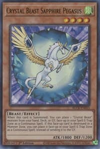Crystal Beast Sapphire Pegasus - Battles of Legend: Crystal Revenge - YuGiOh card