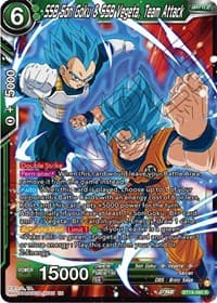SSB Son Goku & SSB Vegeta, Team Attack - Fighter's Ambition - Dragon Ball Super: Masters card