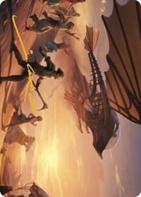 Take Flight Art Card (Gold-Stamped Signature) - Art Series: The Brothers' War - Magic: The Gathering card