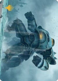 Depth Charge Colossus Art Card (Gold-Stamped Planeswalker Symbol) - Art Series: The Brothers' War - Magic: The Gathering card