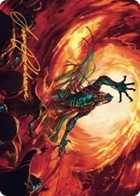 Gix, Yawgmoth Praetor Art Card (Gold-Stamped Signature) - Art Series: The Brothers' War - Magic: The Gathering card