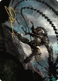 Razorlash Transmogrant Art Card (Gold-Stamped Signature) - Art Series: The Brothers' War - Magic: The Gathering card