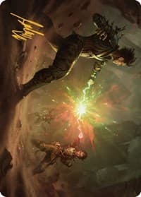 Brotherhood's End Art Card (Gold-Stamped Signature) - Art Series: The Brothers' War - Magic: The Gathering card