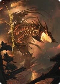 The Fall of Kroog Art Card (Gold-Stamped Signature) - Art Series: The Brothers' War - Magic: The Gathering card