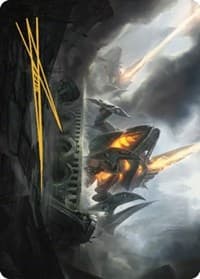 Skitterbeam Battalion Art Card (Gold-Stamped Signature) - Art Series: The Brothers' War - Magic: The Gathering card