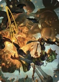 Argothian Sprite Art Card (Gold-Stamped Signature) - Art Series: The Brothers' War - Magic: The Gathering card