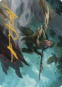 Gwenna, Eyes of Gaea Art Card (Gold-Stamped Signature) - Art Series: The Brothers' War - Magic: The Gathering card