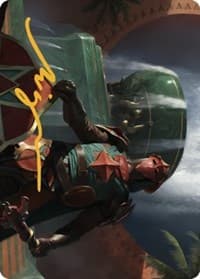 Tomakul Honor Guard Art Card (Gold-Stamped Signature) - Art Series: The Brothers' War - Magic: The Gathering card