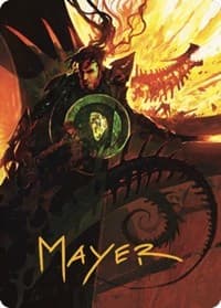 Mishra's Command Art Card (Gold-Stamped Signature) - Art Series: The Brothers' War - Magic: The Gathering card