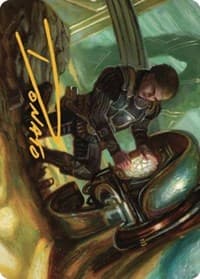Urza, Powerstone Prodigy Art Card (Gold-Stamped Signature) - Art Series: The Brothers' War - Magic: The Gathering card