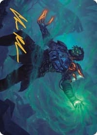 Mishra, Claimed by Gix Art Card (Gold-Stamped Signature) - Art Series: The Brothers' War - Magic: The Gathering card