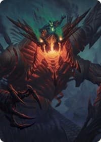 Mishra, Lost to Phyrexia Art Card - Art Series: The Brothers' War - Magic: The Gathering card