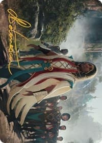 Queen Kayla bin-Kroog Art Card (Gold-Stamped Signature) - Art Series: The Brothers' War - Magic: The Gathering card