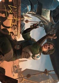 Tocasia, Dig Site Mentor Art Card (Gold-Stamped Signature) - Art Series: The Brothers' War - Magic: The Gathering card