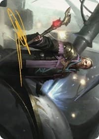 Urza, Prince of Kroog Art Card (Gold-Stamped Signature) - Art Series: The Brothers' War - Magic: The Gathering card