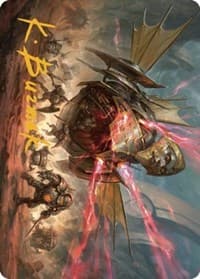 Liberator, Urza's Battlethopter Art Card (Gold-Stamped Signature) - Art Series: The Brothers' War - Magic: The Gathering card