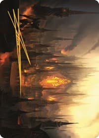 Mishra's Foundry Art Card (Gold-Stamped Signature) - Art Series: The Brothers' War - Magic: The Gathering card