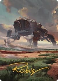 Plains (48) Art Card (Gold-Stamped Signature) - Art Series: The Brothers' War - Magic: The Gathering card