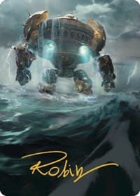 Island Art Card (Gold-Stamped Signature) - Art Series: The Brothers' War - Magic: The Gathering card