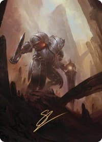 Mountain Art Card (Gold-Stamped Signature) - Art Series: The Brothers' War - Magic: The Gathering card