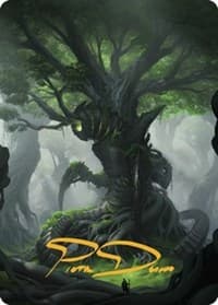 Forest Art Card (Gold-Stamped Signature) - Art Series: The Brothers' War - Magic: The Gathering card