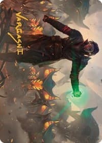 Mishra, Eminent One Art Card (Gold-Stamped Signature) - Art Series: The Brothers' War - Magic: The Gathering card