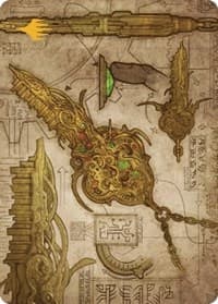 Key to the City Art Card (Gold-Stamped Planeswalker Symbol) - Art Series: The Brothers' War - Magic: The Gathering card
