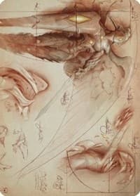 Platinum Angel Art Card - Art Series: The Brothers' War - Magic: The Gathering card