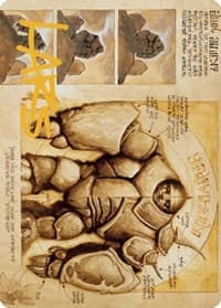 Precursor Golem Art Card (Gold-Stamped Signature) - Art Series: The Brothers' War - Magic: The Gathering card