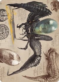 Psychosis Crawler Art Card (Gold-Stamped Signature) - Art Series: The Brothers' War - Magic: The Gathering card