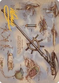 Staff of Domination Art Card (Gold-Stamped Signature) - Art Series: The Brothers' War - Magic: The Gathering card