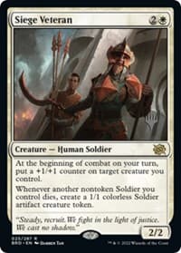 Siege Veteran - Promo Pack: The Brothers' War - Magic: The Gathering card
