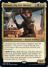 Tocasia, Dig Site Mentor - Promo Pack: The Brothers' War - Magic: The Gathering card