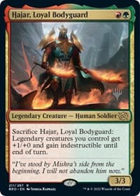 Hajar, Loyal Bodyguard - Promo Pack: The Brothers' War - Magic: The Gathering card